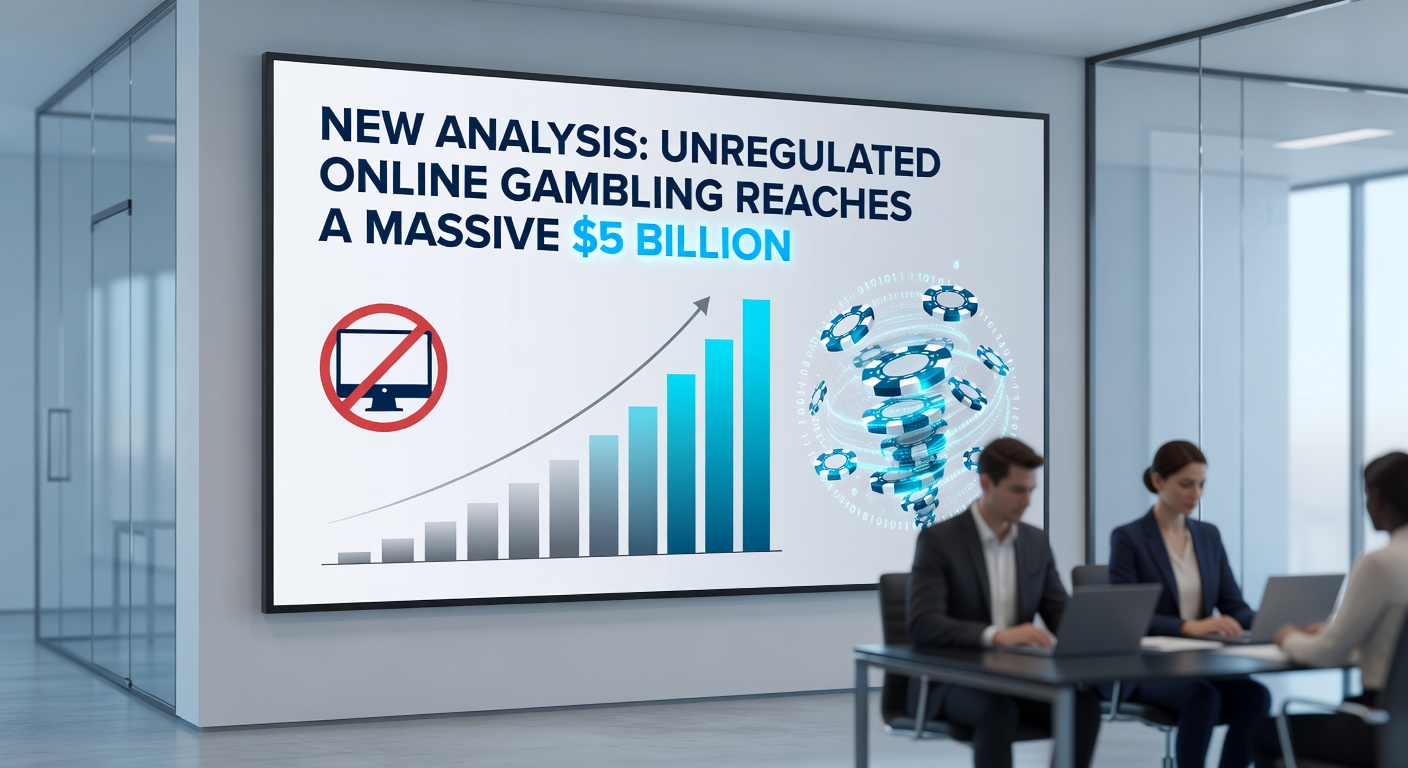 Illustration of worldwide challenges posed by illegal online gambling operations and enforcement difficulties