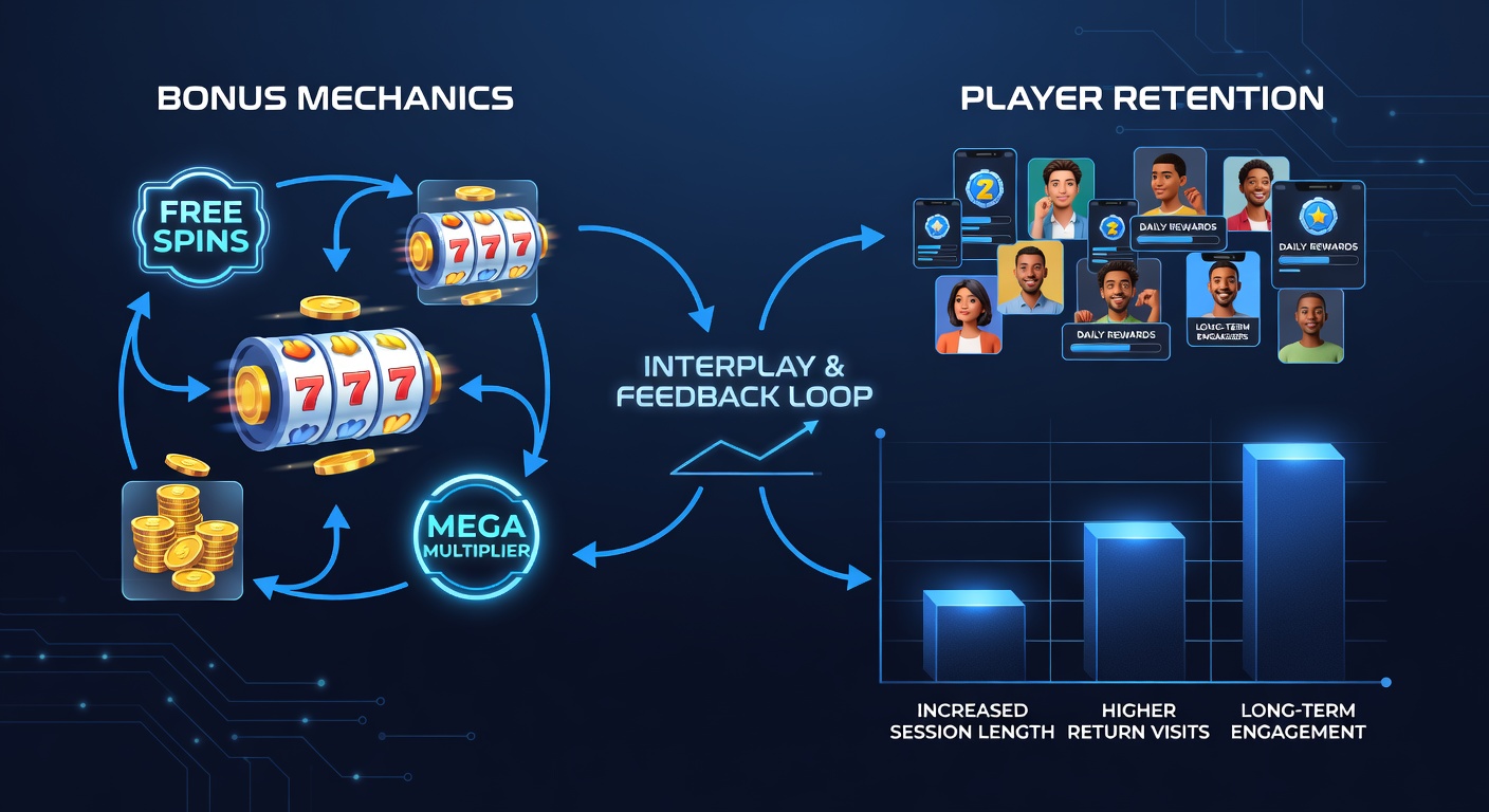 Illustration of retention trends linked to layered bonus systems in reel simulation apps